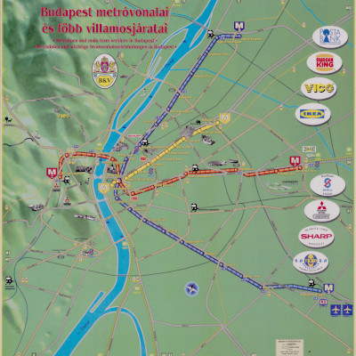 BKV térkép, 1992