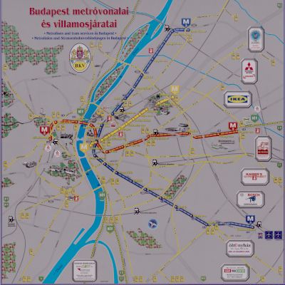 BKV térkép, 1995