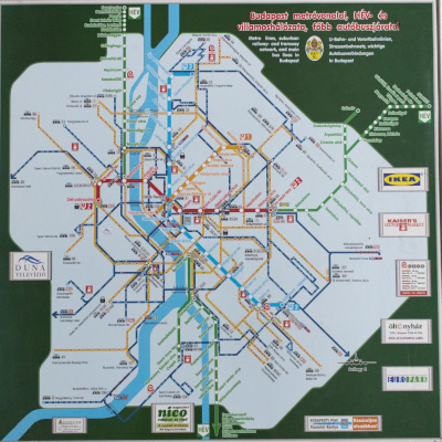 BKV térkép, 1998