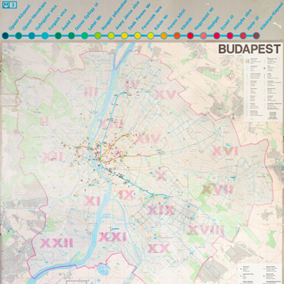 BKV térkép, 1990
