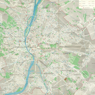 BKV térkép, 1974