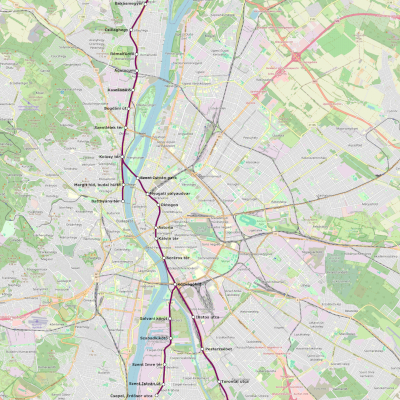 M5 metró térkép