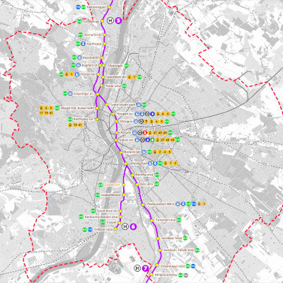 M5 metró térkép